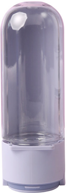 비스토어 반려동물 휴대용 폴딩 물통 + 손목 스트랩, 퍼플, 1세트