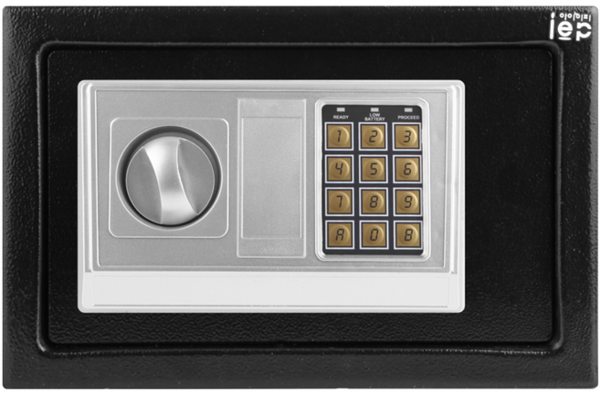 아이이피 가정용 사무용 디지털 금고 중형 i3200, 블랙