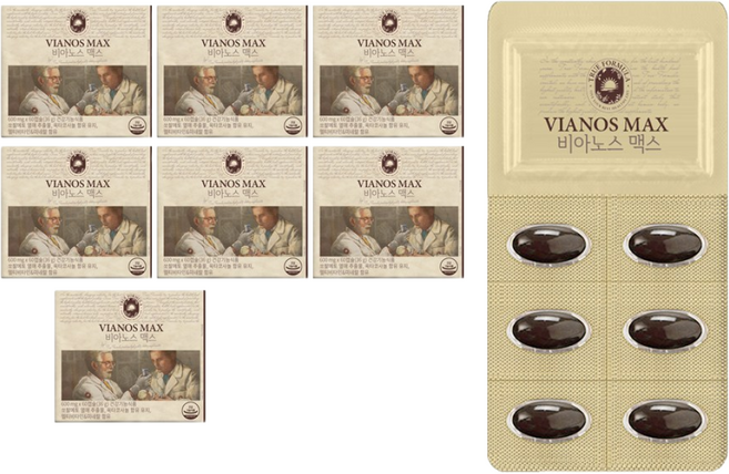 트루포뮬러 비아노스 맥스 1개월(1박스) (전립선 건강의 유지에 도움), 60정, 7개