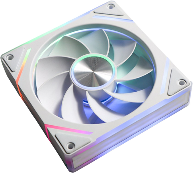쿨링팬 ARGB LED 120mm 컴퓨터 케이스쿨러 팬, LM120ARWR 화이트 흡기