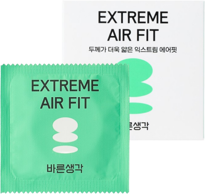 바른생각 익스트림 에어핏 1P * 50개 콘돔, 50개입, 1개