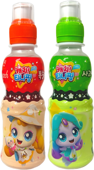 [웅진] 티니핑 사과 + 복숭아, 200ml, 12개