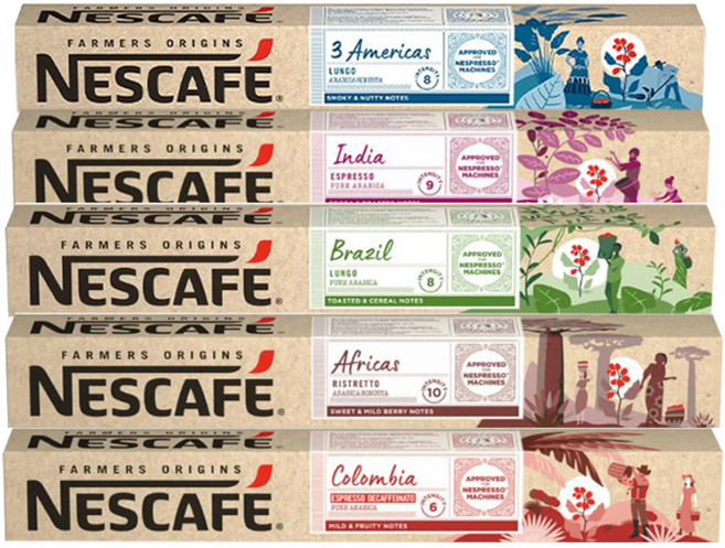 네스카페 네스프레소호환 캡슐 커피 5종 세트 파머스 오리진, 1개