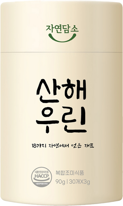 산해우린 통 30알 1팩 밀푀유나베 샤브샤브 떡국 된장국 베이스 육수, 1개, 90g