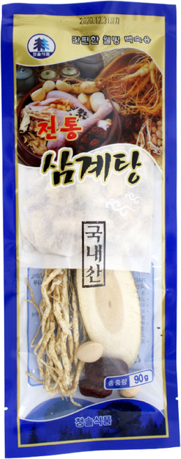 국내산 삼계탕 재료 90g 백숙 오리, 1개
