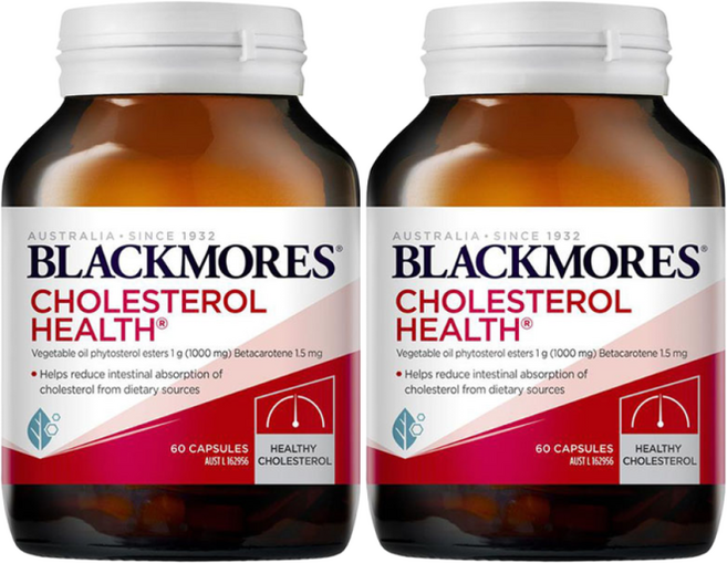 블랙모어스 콜레스테롤 건강 60캡슐 2개, 60정