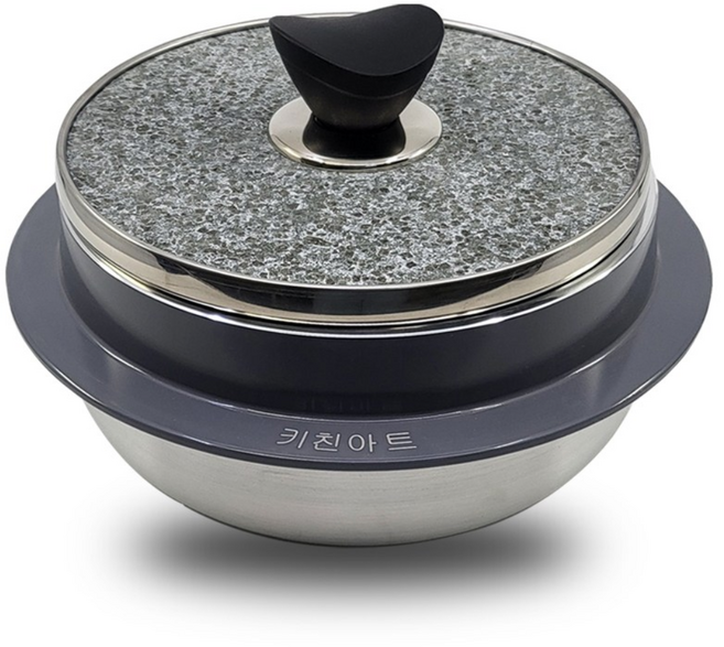 키친아트 자연석 곱돌솥 14cm 2호(2인용), 단일사이즈