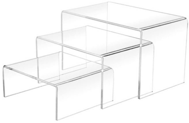 도림 와이드 투명 아크릴 진열대 스탠드, 1세트, 3종