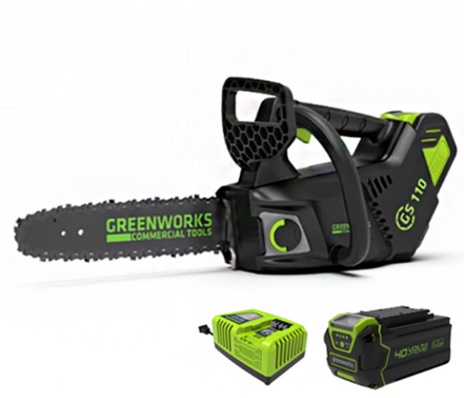 그린웍스 충전 체인톱 10인치 G-MAX 40V/5Ah 1팩/탑핸들, 1개