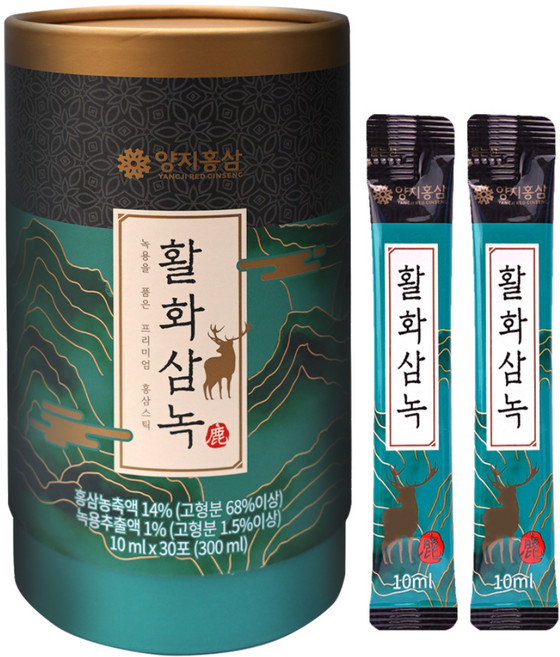 양지홍삼 활화삼녹, 30개, 10ml