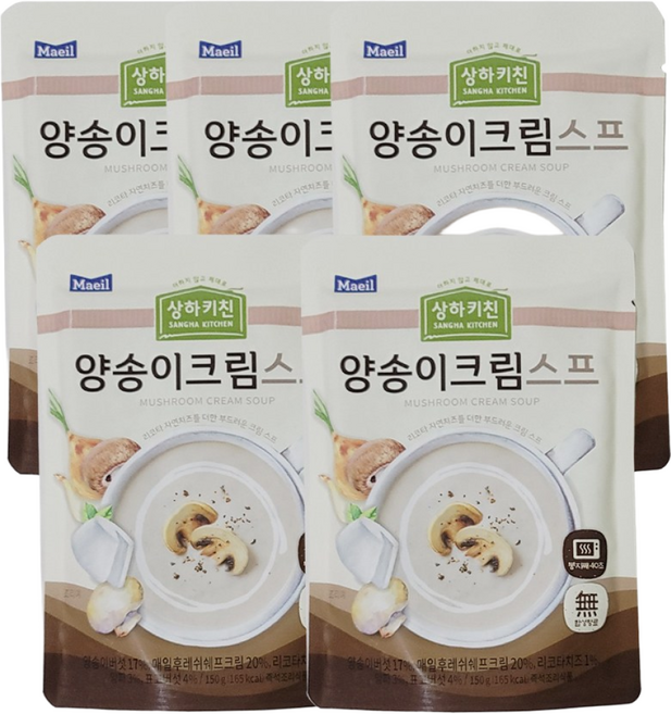 코스트코무료배송 상하키친 양송이크림스프, 150g, 5개