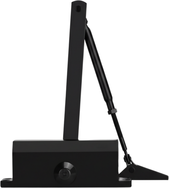 [자동형] 리파니 2단속도 조절무소음 자동문닫힘 도어 클로저, 중형 도어클로저 블랙, 1개