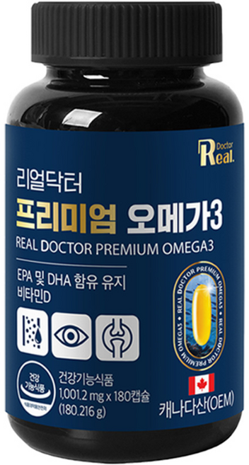 리얼닥터 캐나다산 프리미엄 오메가3 대용량, 180정, 1개