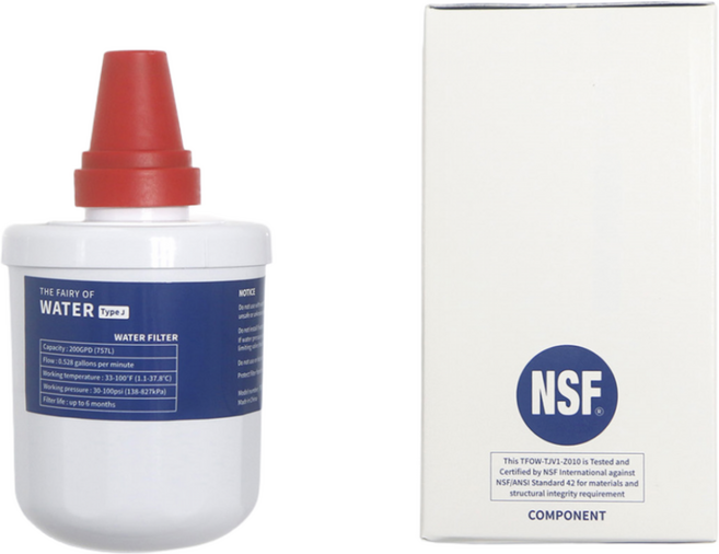 물의요정 정수기 필터 타입J 삼성 냉장고 HAFIN1/EXP DA29-00003F 호환, 1개