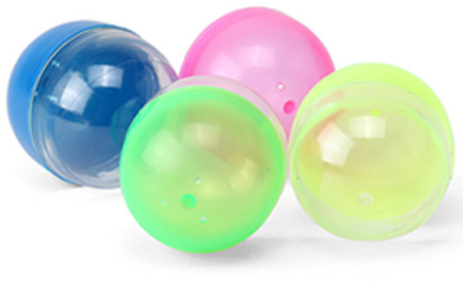 클래식 캡슐뽑기기계 가챠머신 사탕 토이미니어처 가챠샵 캡슐토이 사탕뽑기 문방구 뽑기, 국내배송[2시이전당일발송], 반투명컬러캡슐(대)80개, 1개