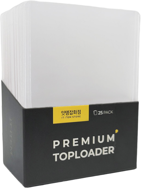 잇템잡화점 포켓몬카드 탑로더 100매 투명 카드 탑로더, 화이트(보호필름X 특가), 100개