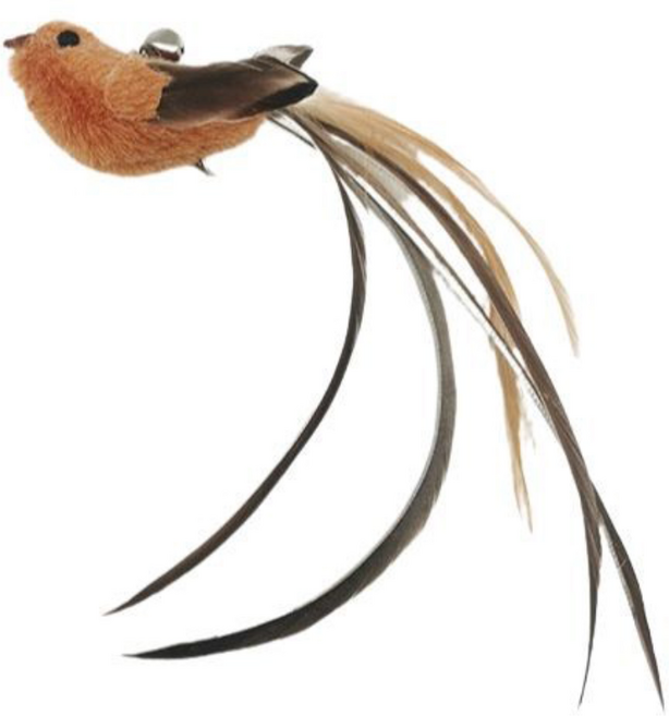 냥혼자논다 고양이 낚싯대 리필 장난감 새모양 깃털 11종, 1개, 긴꼬리참새