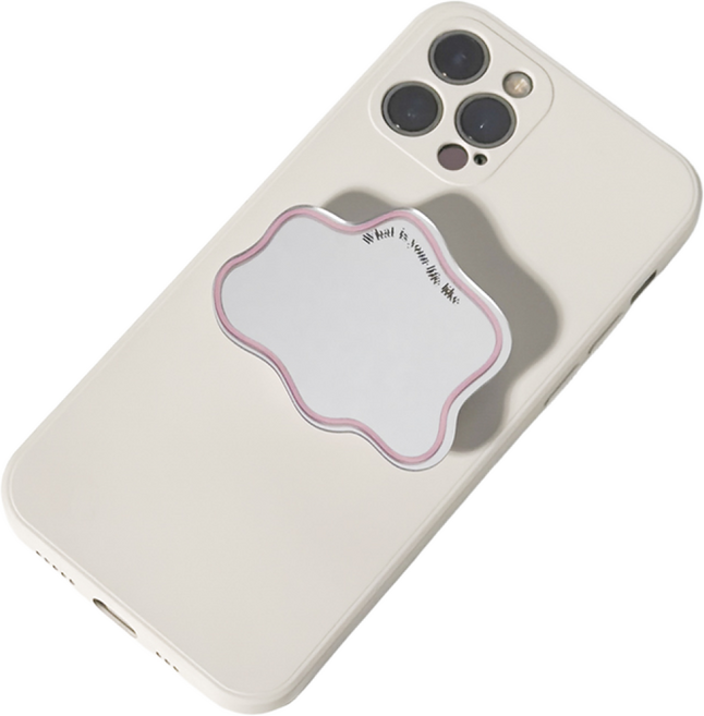 쏘이온 미러 휴대폰 그립 스마트톡, 1개, 미러핑크구름