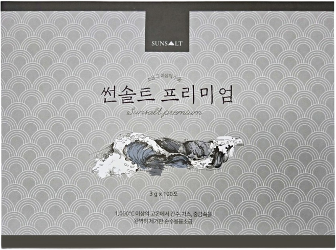 큐비라이프 썬솔트 용융 소금 프리미엄 중금속 간수 제거, 100개, 3g