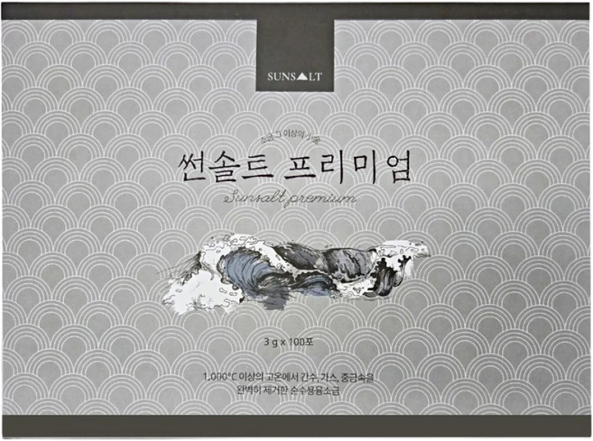 큐비라이프 썬솔트 용융 소금 프리미엄 중금속 간수 제거, 100개, 3g - 쿠팡