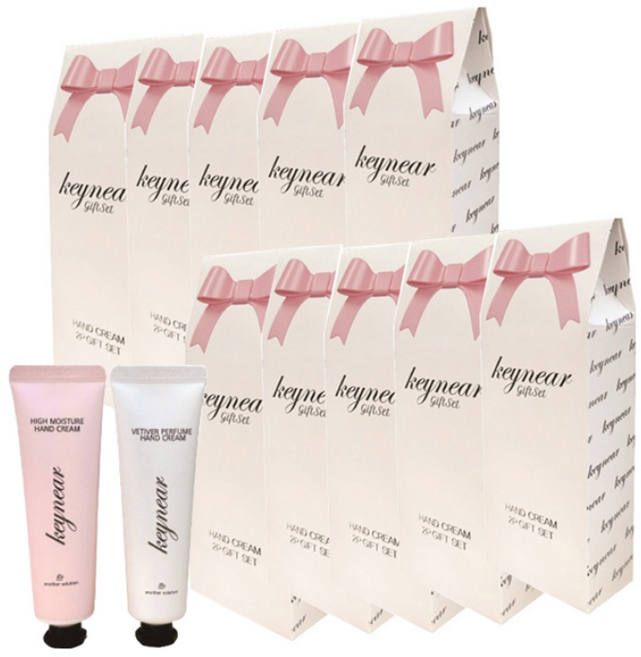 올레이디 키니어 모이스처 퍼퓸 핸드크림 2개입 기프트박스 50g+50g, 10개