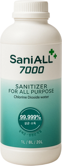 쎄니올7000 식품용 살균소독제 고농축 이산화염소수 7000PPM 원액 1리터, 1개, 1L