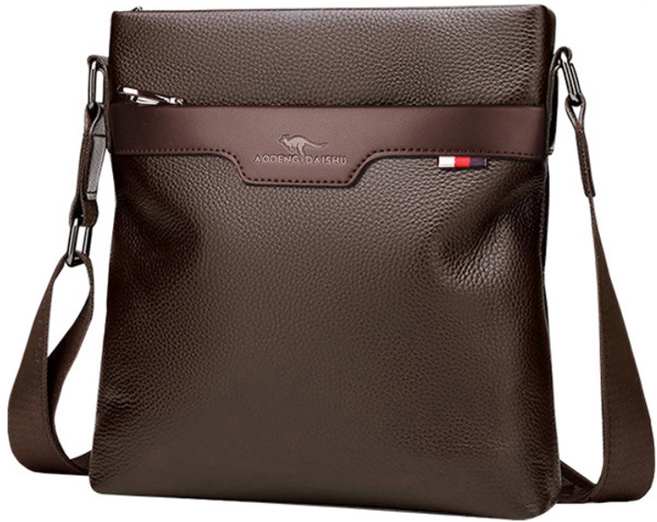 리치모리 남성 소가죽 프렌치 크로스백