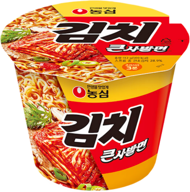 김치사발면 큰사발면 112g, 8개
