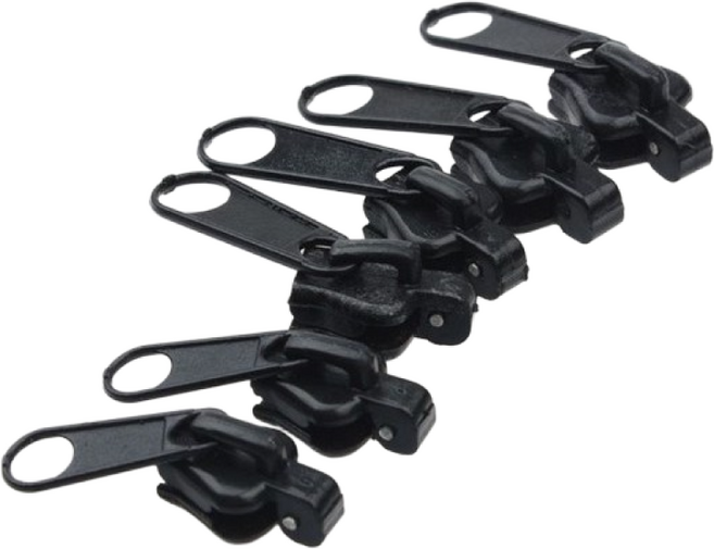 에브리샤인 셀프 지퍼 수선 교체 세트, 30개, 블랙