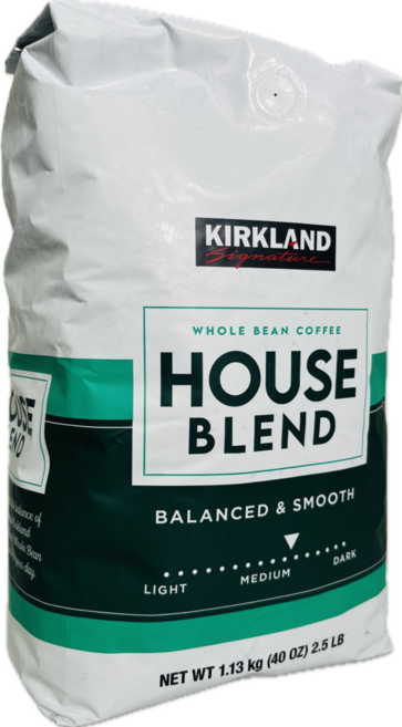 KIRKLAND HOUSE BLEND 커클랜드 원두 홀빈 하우스 블렌드 1.13KG X 1개, 홀빈(분쇄안함)