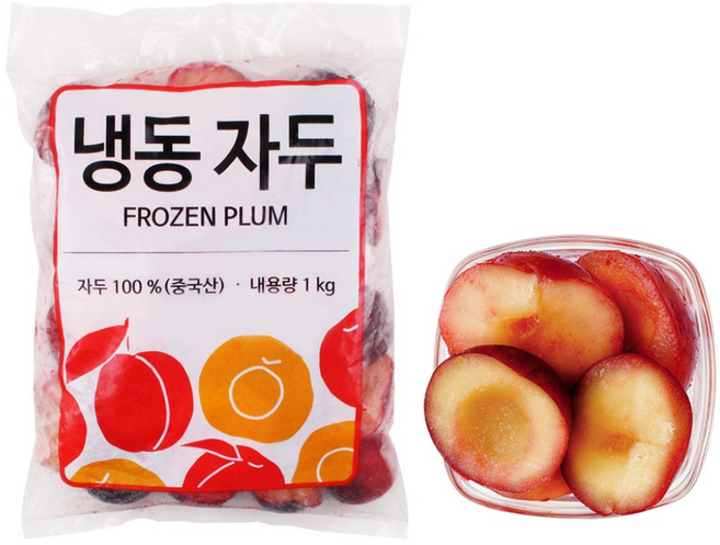 [딜라잇가든]냉동 자두(반태) 1kg, 1개