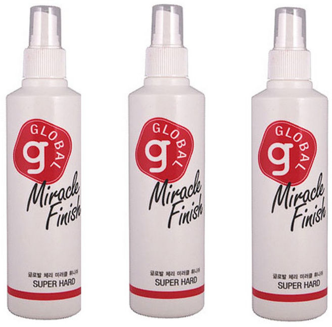 새한글로벌 체리 미러클 휘니쉬 헤어스프레이, 240ml, 3개