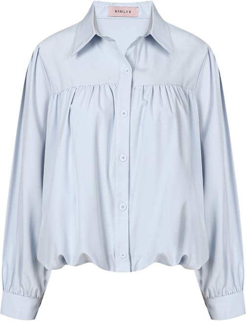 바닐라비 데일리 핀턱 카라 셔츠 블라우스