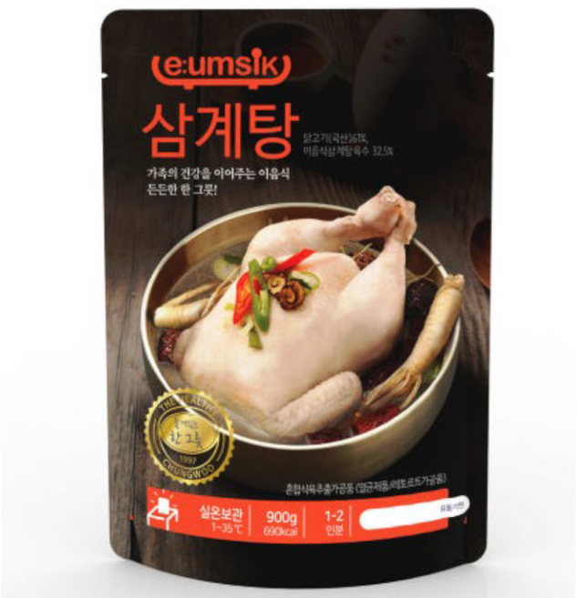 이음식 삼계탕 실온 900g 청우, 1개