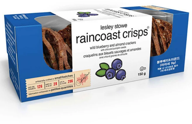 레슬리스토 레인코스트크리스프 블루베리 앤 아몬드 비스킷, 150g, 1개 - 쿠팡