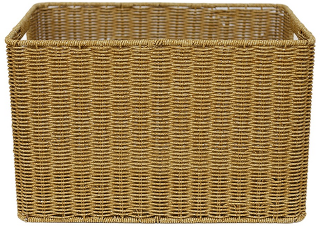 대형 다용도 천연라탄 PP 바구니 소품 바스켓 정리함 수납바구니 장난감 인형 쏠리또, 오픈형 PP라탄바구니, ., 옅은갈색, 1개