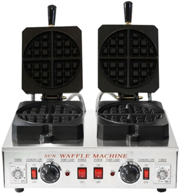 크로플기계 벨기에 와플기계 모음집 1구 2구 태양산업 정품 와플메이커 제조기, 2.벨기에 사각 2구