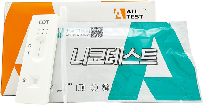 니코테스트 니코틴검사 흡연검사키트 흡연테스트기 낱개구입, 상세페이지 참조, 1개