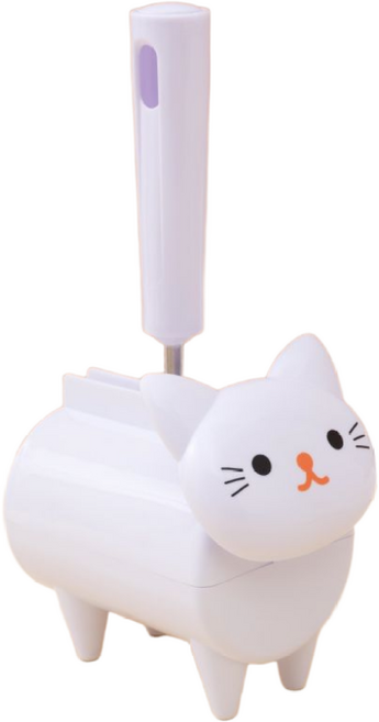 에브리샤인 고양이 돌돌이 커팅 테이프 크리너 클리너, 화이트, 1개