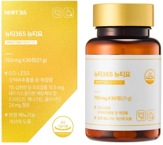 뉴티365 뉴티요 호박씨추출물, 1박스, 30정 - 쿠팡