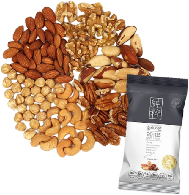 산과들에 오직견과! 하루견과 순수가온 60봉 [낱봉], 20g, 60개