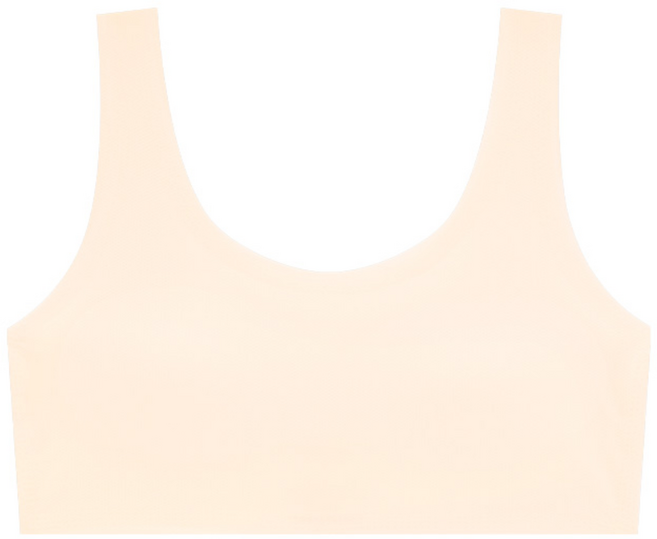 수아팜 [몰드부착형] 주니어 1단계 에어락 메쉬 심리스 브라_스킨