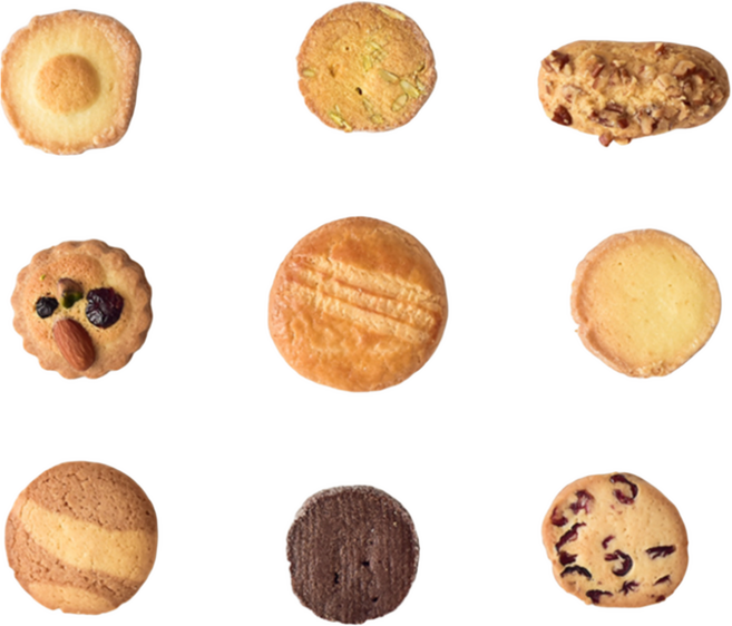 달콤베이커리 수제 쿠키 선물세트 구움과자 샘플러, 210g, 1박스