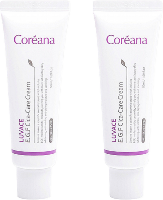 코리아나 루바체 EGF 시카케어 크림, 50ml, 2개
