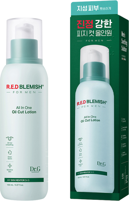 닥터지 레드 블레미쉬 포 맨 오일 컷 로션 올인원, 150ml, 1개
