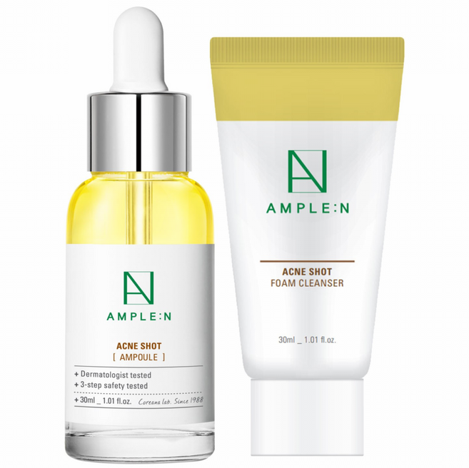 [트러블진정]앰플엔 아크네샷 앰플 30ml+아크네샷 클렌징폼 30ml, 1개, 30ml