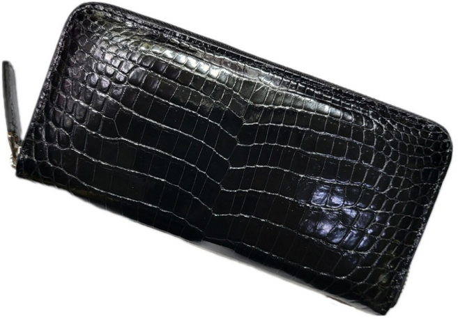 아르씨 여자 악어지갑 여자 명품 수제 핸드메이드 지퍼 장지갑 고급 악어가죽지갑
