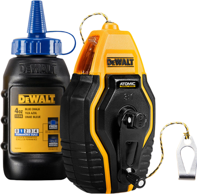디월트 DWHT47258 아토믹 9m 블루 초크라인 세트 분통, 1개