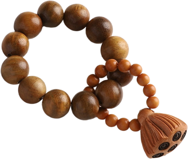 지엠씨 액운퇴치 소원성취 재물운 108배 붉교 애배 기도 손가락 염주, 1개, 박달나부