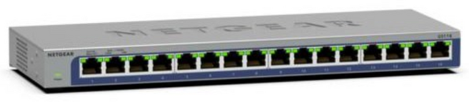 넷기어 GS116 16포트 기가비트 스위칭허브 1G 이더넷 스위치, 1개